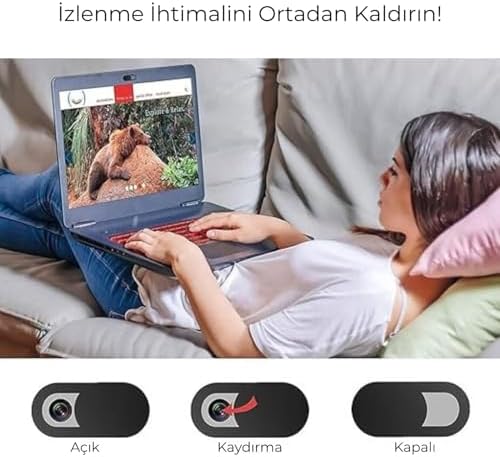 [W4-CFHO-56WS]  5 Adet Webcam Kapatıcı 0,7 mm ince - (Web kamerası) MacBook Pro, iMac, Laptop, PC, iPad Pro, iPhone, akıllı telefon uyumlu