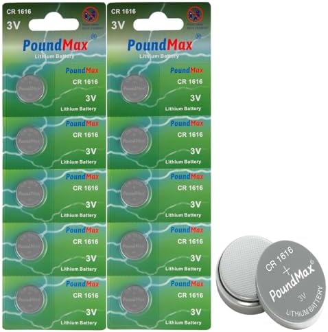 Alternative view of PoundMax 10 Adet 1616 CR1616 DL1616 3V Lityum Madeni Para Pil