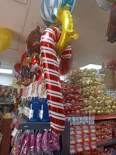 Yılbaşı Ağacı Süsü, Yılbaşı Süsleri Folyo Balon, Şekillendirilmiş Yılbaşı Süsü Noel Ağacı Süsleri (Yılbaşı Şeker)