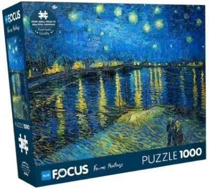 1000 Parça Puzzle - Ren Nehri’nde Yıldızlı Bir Gece (STARRY NİGHT OVER THE RHONE) - Vincent Van Gogh