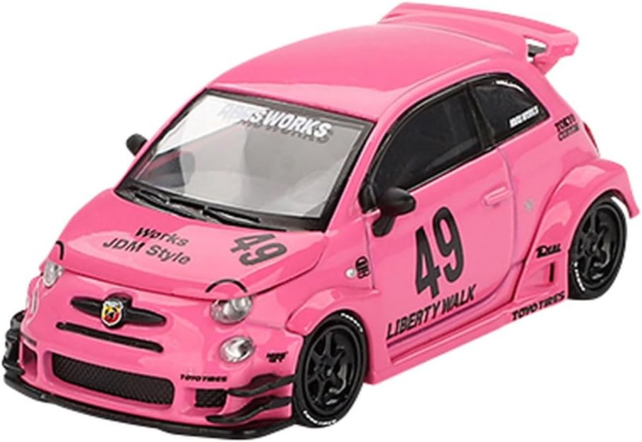MINI GT 1/64 595 L B-Works x Abas Works Pembe (Sol Saplı) Bitmiş Ürün MGT00851-BL MGT00851