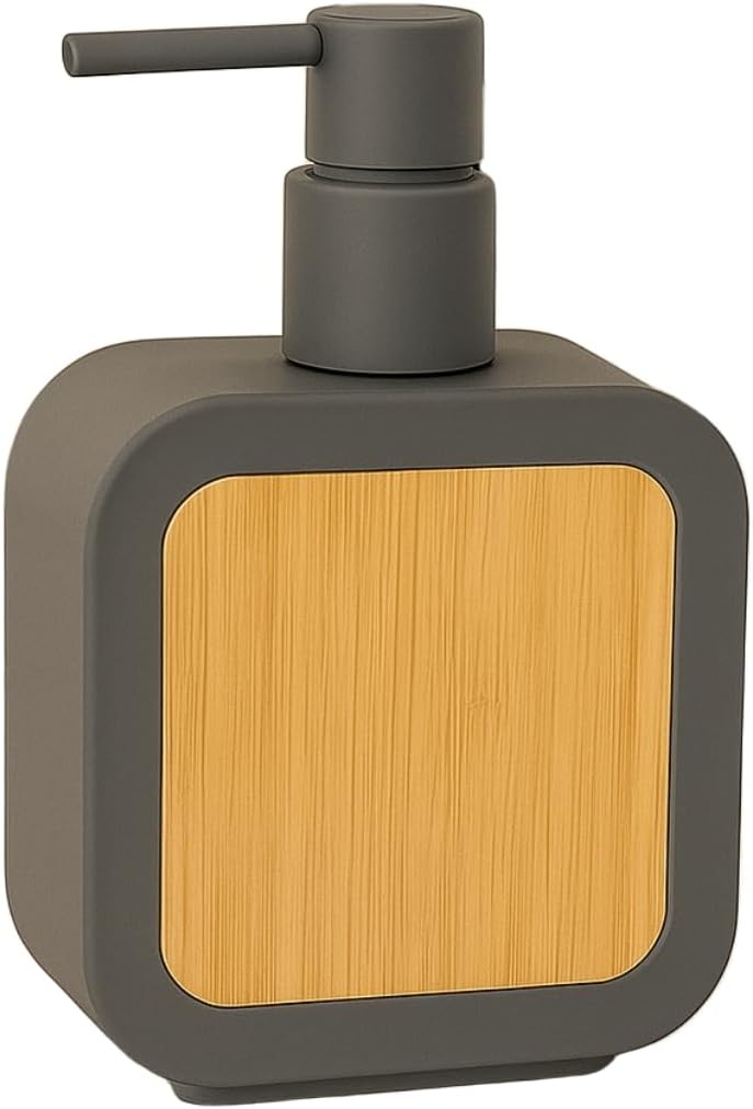 Alternative view of Mat Antrasit Sabunluk | Ahşap Desenli Lüks, Ergonomik Tasarım, Ahşap Dispenser