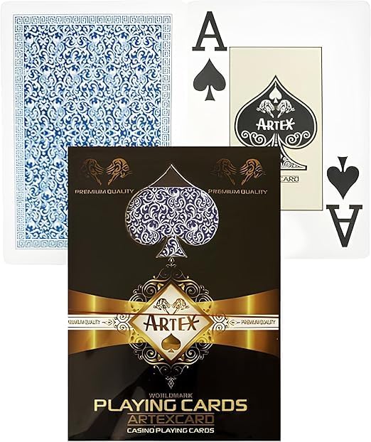 Alternative view of Artex Jumbo Boy Plastik Poker Oyun Kağıdı (Casino Playing Cards) (Mavi)