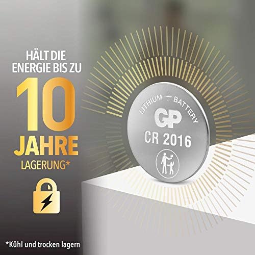 Gp Batteries Cr2016 2016 Boy Lityum Düğme Pil, 3 Volt, 5'Li Kart - Görsel 3