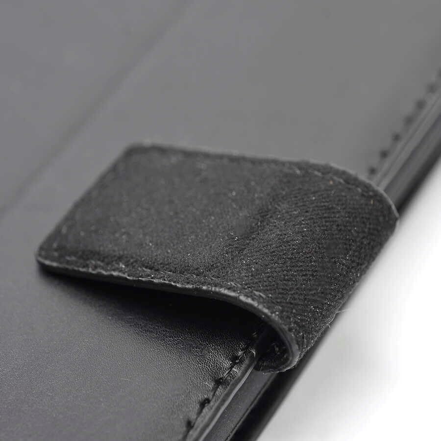 iPhone 11 Uyumlu Siyah Deri Görünümlü Manyetik Tam Koruma Cüzdan Kartlık Şık Telefon Kabı Stand Özellikli Kapaklı Kılıf - Görsel 3