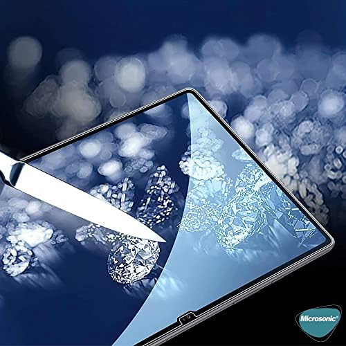 Alternative view of Galaxy Tab S9 X710 Tempered Glass Cam Ekran Koruyucu [Galaxy Tab S9 X710 ile Uyumlu Kılıf - Şeffaf]