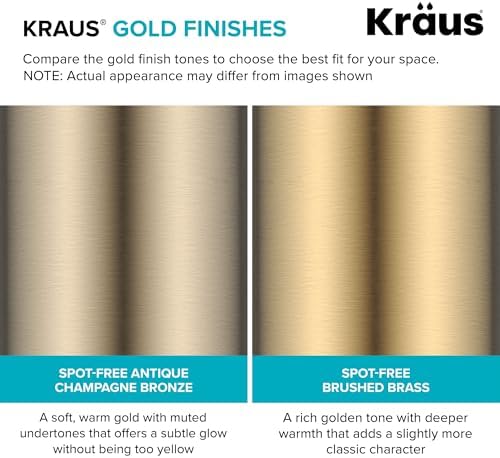 Alternative view of KRAUS Boden Mutfak Sabunu ve Losyon Dispenseri Spot İçermez Antika Şampanya Bronz, KSD-53SFACB