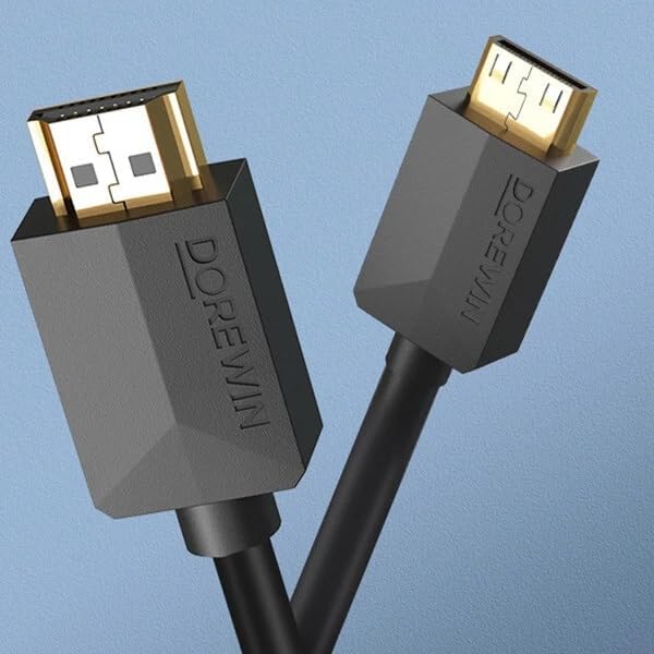 Micro HDMI to HDMI Kablo 1.5 Metre Altın Uçlu Yüksek Hızlı 1080P 4K Destekli Görüntü ve Ses Aktarım Kablosu Kamera Tablet Laptop Monitör TV Uyumlu Dayanıklı Kablo | ZR1230 (Siyah 1,5 Metre) - Görsel 3