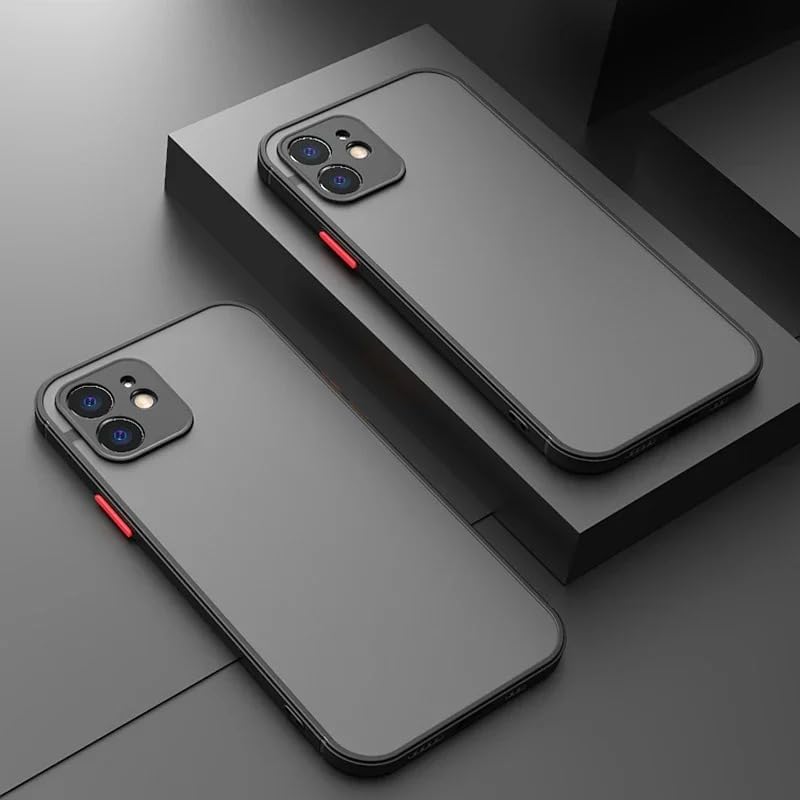 Alternative view of Apple iPhone 11 Uyumlu Kamera Korumalı Mat Transparan Plastik Arka Kapak Tpu Silikon Kenarlar Şık Ve Dayanıklı Koruma Hux Kılıf Kapak (Siyah)