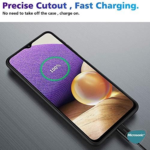Alternative view of Matte Silicone  Galaxy A52 için Kılıf Mor [Galaxy A52 ile Uyumlu Kılıf - Mor]
