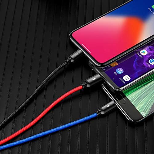 Alternative view of 3 in 1, Lightning için Şarj & Data Aktarım, Micro USB & USB-C için Şarj Kablosu, 0.3 Metre, Siyah