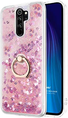 Alternative view of Xiaomi Redmi Note 8 Pro için Kılıf Glitter Liquid Holder Pembe [Redmi Note 8 Pro ile Uyumlu Kılıf - Pembe]