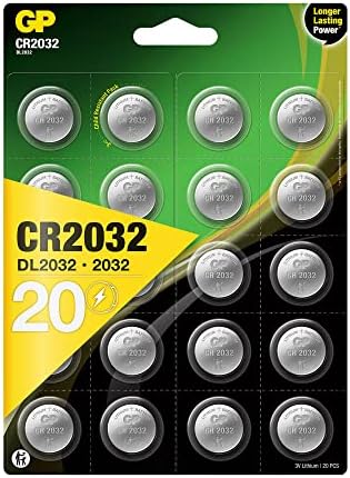 Alternative view of CR2032 3v Lithium Knopfzellen, 20 Stück Li-Mn Knopfbatterien CR 2032 - 3 Volt im 20-er Pack, Batterien einzeln entnehmbar (GP Batteries Markenprodukt)