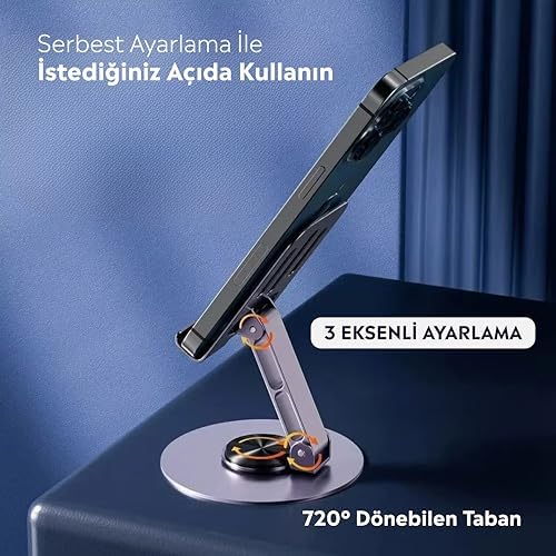 Alternative view of iPhone  Xiaomi Reeder Oppo  Ayarlanabilir Masaüstü Telefon Tutacağı ( Siyah )