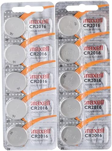 Alternative view of Maxell 10 adet CR2016 pil (Lityum düğme pil 3V pil 2 x 5'li paket düğme pil)
