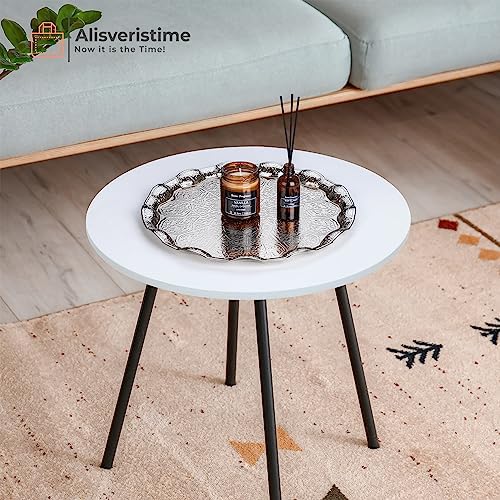 Alternative view of Osmanlı Motifli Metal Servis Tepsisi – 34,5 cm (13.6 inç) – Kahve ve Çay Sunum Tepsisi – 5 Renk Seçeneği (Gümüş Rengi)