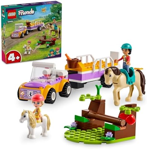 At ve Midilli Römorku 42634-4 Yaş ve Üzeri Çocuklar için Liann ve Zoya Minifigürü İçeren Yaratıcı Oyuncak Yapım Seti (105 Parça) - Görsel 3
