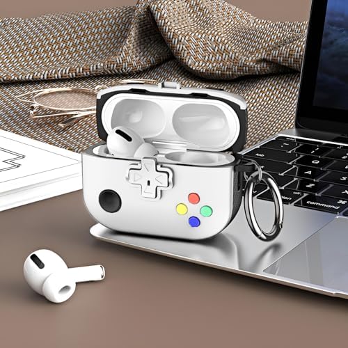 Airpods 3 ile Uyumlu Gaming Serisi Hybrid Tasarım Kılıf - İç Kısmı TPU - Dış Kısmı Polikarbonat - Kenarları Fiber Karbon Kaplama Premium Tasarım ve Mükemmel Koruma (Beyaz, Airpods 3 2021) - Görsel 3