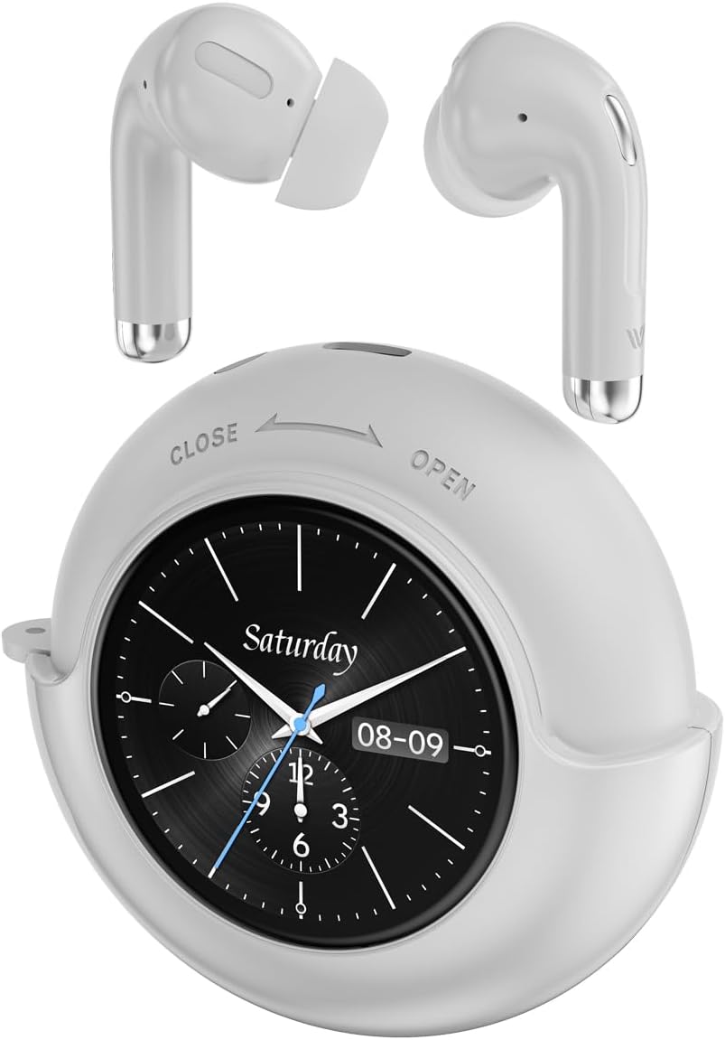 Alternative view of Weofly Lifefits Dokunmatik Ekranlı Saatli BT 5.4 Bass Kulakiçi Kulaklık Beyaz