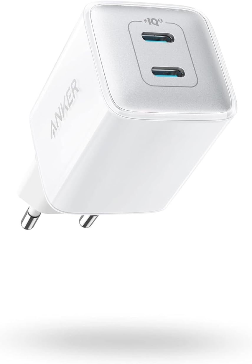 521 Nano Pro Şarj Cihazı, Kompakt, 40W, PowerIQ 3.0 Çift Portlu USB-C Güç Adaptörü, Beyaz - A2038