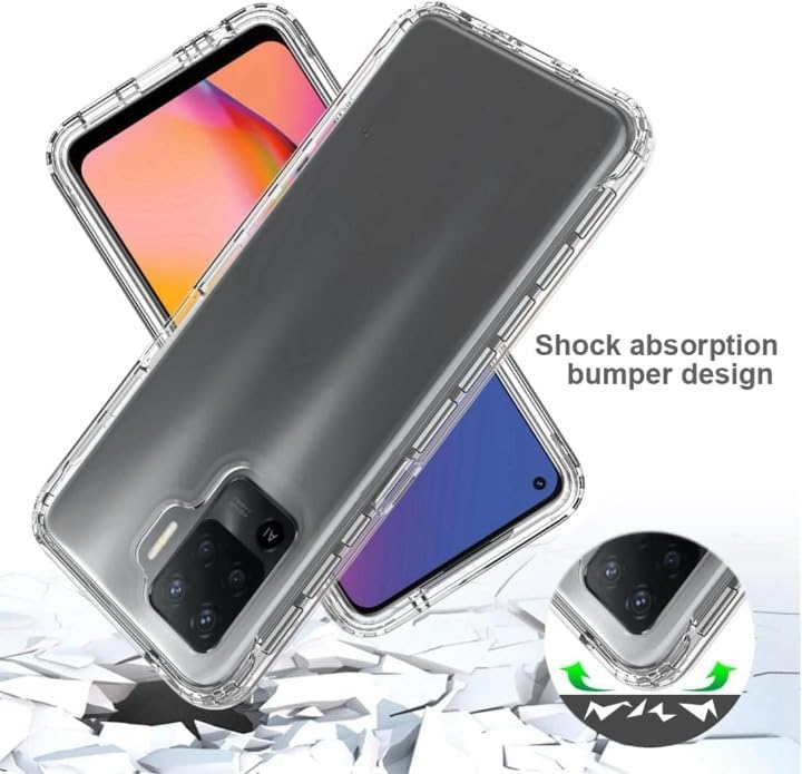 ile uyumlu Şeffaf Clear Silikon Yüksek Kalite Darbeye Dayanıklı Şık Telefon Kılıfı (Oppo Reno 5 Lite) - Görsel 2