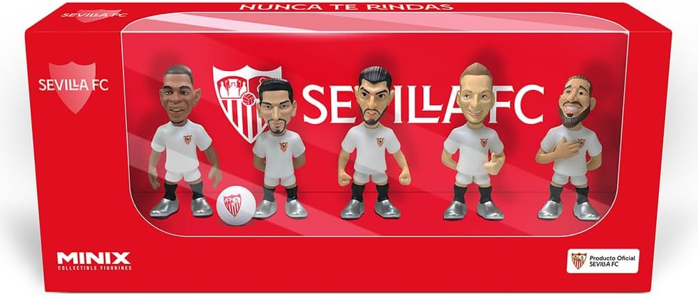MINIX - Seville 5'li Paket - 7 cm PVC Figürler - V2 (Ramos, Rakitic, Mir, Navas, Fernando)