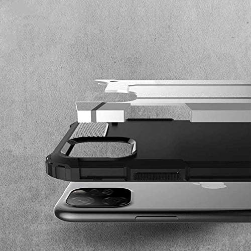 Apple iPhone 11 Pro ile Uyumlu Kılıf Çİft Katman Koruyucu Crash Military Tank Kılıf - Mavi