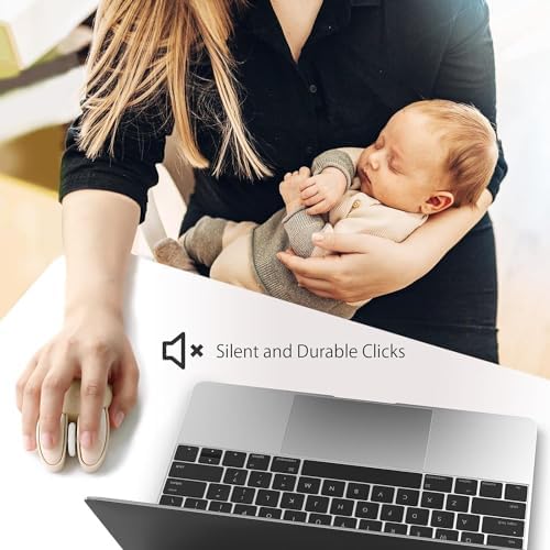 Alternative view of Mofii Wireless Mouse Renkli Tavşan Tasarım Kablosuz Sessiz Bilgisayar Notebook Laptop için Fare USB Nano Receiver Mouse Tak Çalıştır 9.2cm x 6cm (Kahverengi)