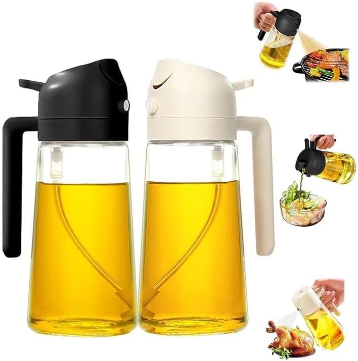 Alternative view of Çift Fonksiyonlu Yemek Yağı İçin Yağ Püskürtücü, Yağ Püskürtme Ve Dökme, Yağ Püskürtme Şişesi, Yağ İçin Cam Sprey Yağdanlık