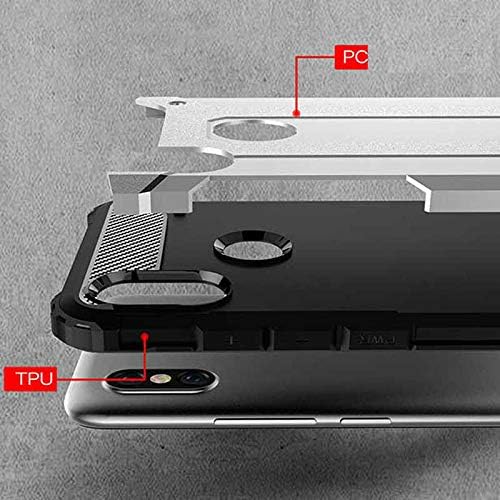 Xiaomi Redmi S2 ile uyumlu Çİft Katman Koruyucu Crash Military Tank Kılıf - Gold - Görsel 3