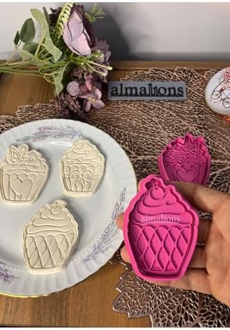 Alternative view of Cupcake Kurabiye Kalıbı Seti - Set 1 - Hamur Şekillendirici - Şeker Hamuru Kalıp- 3 Adet