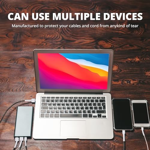 Gorilla Case 16 Parça Şarj Kablosu Koruyucu, iPhone için USB C Şarj Kablosu Koruyucu, Şarj Kablosu Koruyucu, Kablo Tutucu Klipler, Kablo Koruyucu, iPhone Şarj Cihazı için Kablo Koruyucu - Görsel 3