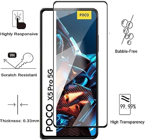 Alternative view of Xiaomi Poco X5 Pro 5g İle Uyumlu Ekran Koruyucu Temperli 5d Çerçeveli Full Cam Tempered Glass Xiaomi Poco X5 Pro 5g İle Uyumlu Tam Ekran Koruyucu Cam