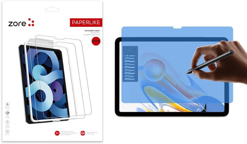 Alternative view of PSR Aksesuar Apple iPad Air 11 2025 M3 Zore Paper-Like Ekran Koruyucu – Kağıt Hissi, Yüksek Kaliteli HD Görüntü, Kaymaz Yüzey, Ultra İnce Tasarım