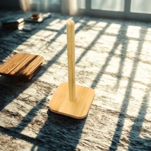 Bambu Kağıt Havlu Tutucu – Doğal Ahşap, Sağlam ve Şık Tasarım - Görsel 3