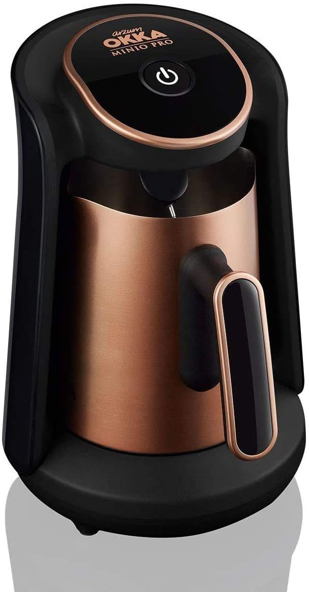 Okka OK0010 OKKA Minio Pro Türk Kahvesi Makinesi, 4 Fincan, 480W, 16.5x16x22.5 cm, Paslanmaz Çelik, Bakır - Görsel 3