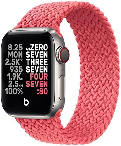 Alternative view of bause Tüm Apple Watch Serileri ile Uyumlu Yumuşak ve Kullanışlı Solo Loop Esnek Örgü Kordon