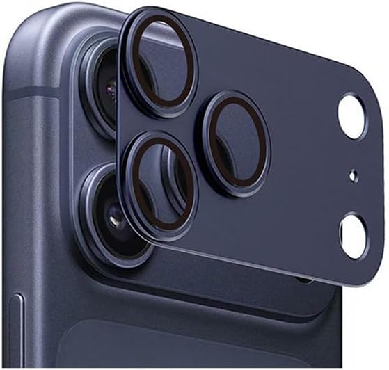 PSR Aksesuar iPhone Serisi CL-20 Kamera Lens Koruyucu – Titanyum Kaplama, AR+AF Teknolojisi, HD Şeffaflık, Kolay Montaj – 360° Tam Koruma (Lacivert, iPhone 17 Pro Max) - Görsel 2