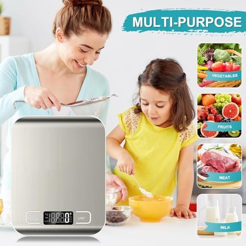 Platin Mutfak Terazisi Dijital Tartı Hassas Lcd Ekranlı 5 Kg - Görsel 3