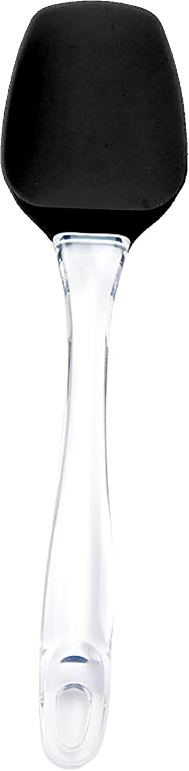 Silikon Spatula, Mutfak Pişirme Aracı, Şeffaf Tutma Yeri (Siyah)