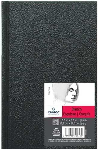 Sanatçı Serisi Eskiz Defteri Kağıt Pedi, Kalem ve Kömür İçin, Asit İçermez, Sert Ciltli, 29,5 kg, 5,5 x 8,5 inç, 100 Yaprak, 0, 5,5 x 8,5 cm - Görsel 3