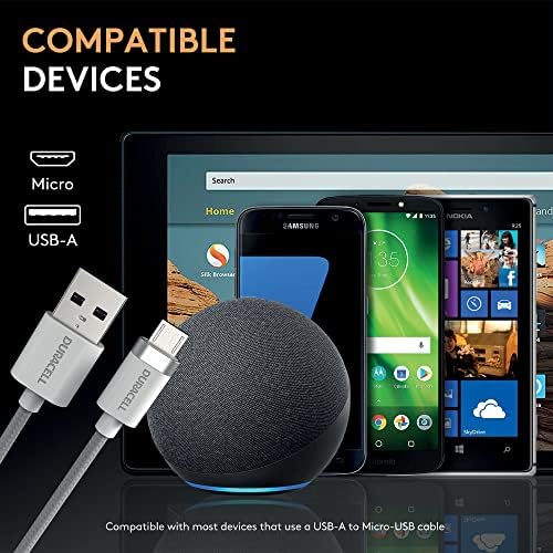 1m USB-A to Micro USB Örgülü Şarj Kablosu - Beyaz