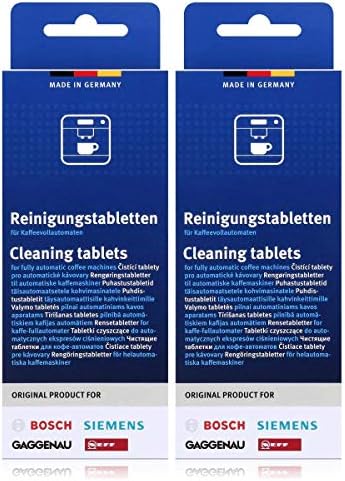2'li paket temizlik tableti, kahve otomatları için, termo sürahiler TCZ6001 2 x 10 tablet