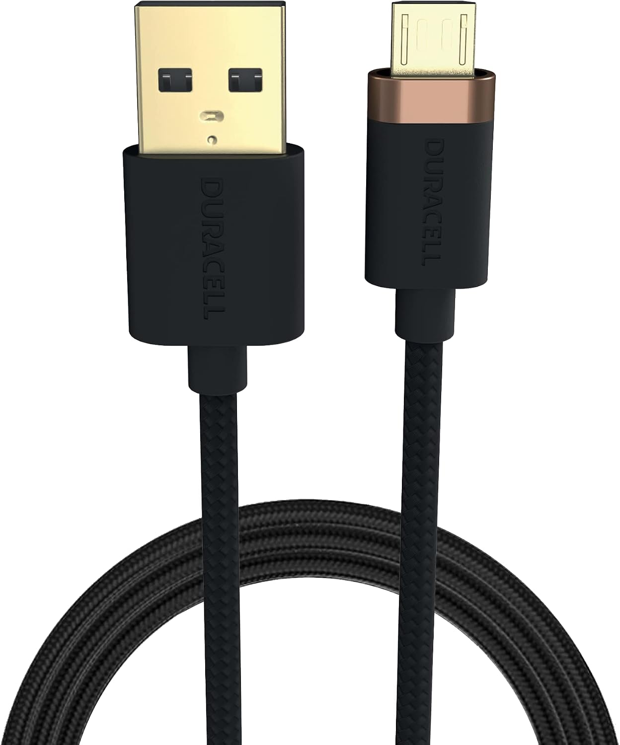 Alternative view of 1m Usb-A To Micro USB Örgülü Şarj Kablosu - Siyah
