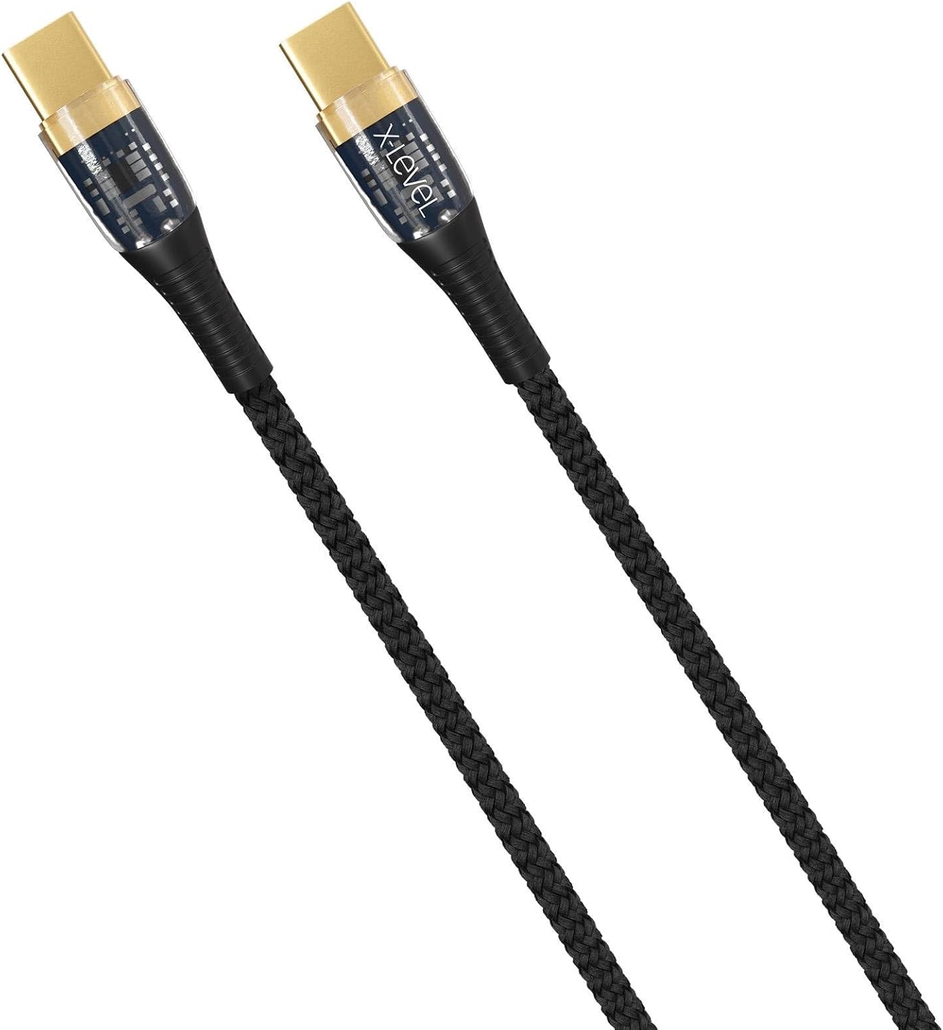 X-Elegant 5A 65W Ultra Hızlı Şeffaf Çipli Type-C To Type-C Kablo Hızlı Şarj/Data Kablosu