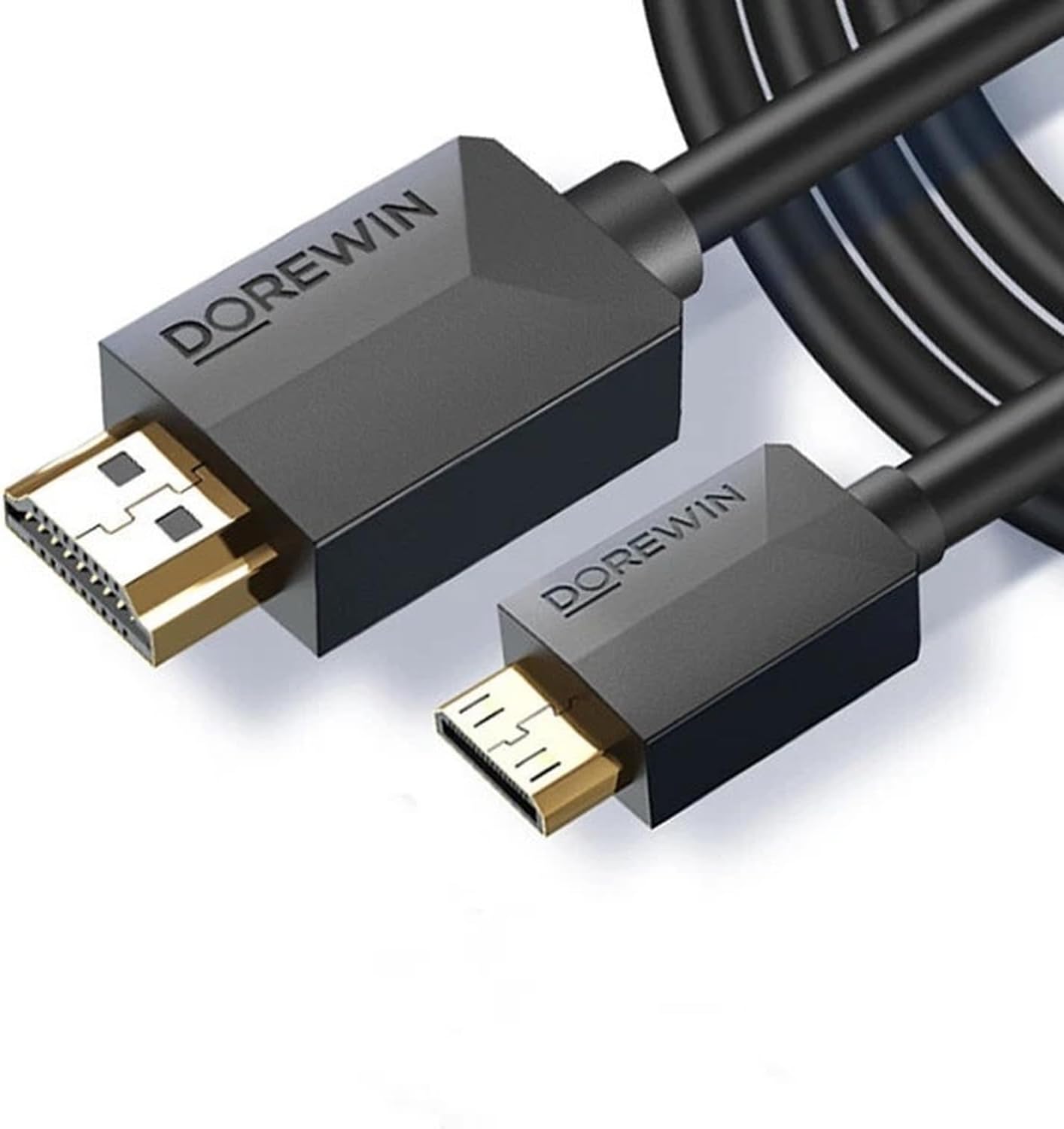 Micro HDMI to HDMI Kablo 1.5 Metre Altın Uçlu Yüksek Hızlı 1080P 4K Destekli Görüntü ve Ses Aktarım Kablosu Kamera Tablet Laptop Monitör TV Uyumlu Dayanıklı Kablo | ZR1230 (Siyah 1,5 Metre) - Görsel 2