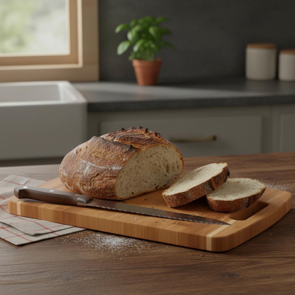 Bambu Kesme Tahtası Antibakteriel Yıkanabilir Doğrama Tahtası Dikdörtgen 34x24CM | Antibakteriyel ve Yıkanabilir Bambu Kesme Tahtası - Hijyenik ve Dayanıklı Doğrama İşleriniz için İdeal - Görsel 2