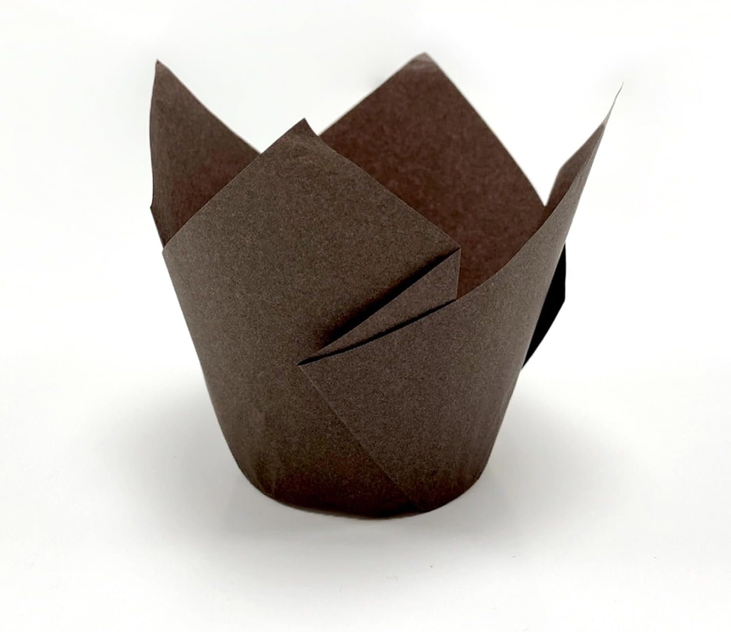 100'lü Klasik Lale Kapsül Kahverengi Muffin Kek Kalıbı, Tulip, Safari Konsept, Cupcake Kağıdı Doğum Günü Parti Dekorasyonu için