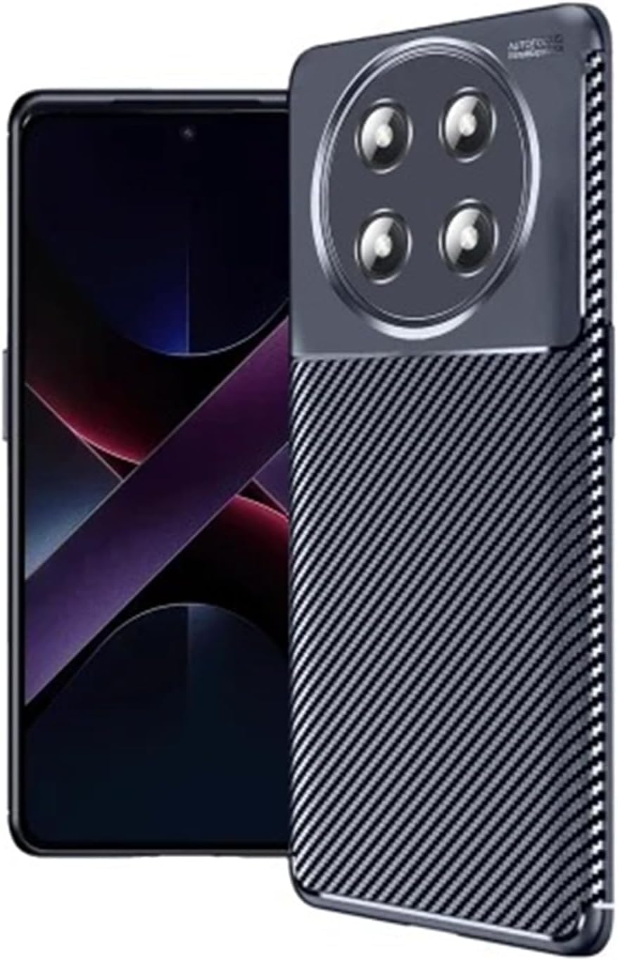 Honor Magic 7 Lite ile Uyumlu Silikon KILIF TPU Negro Silikon Ultra Slim Fit Kılıf Karbon Delux KILIF (Lacivert) - Görsel 3