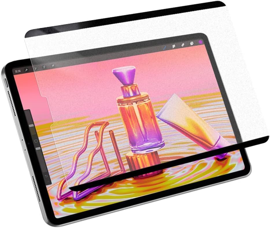 Paperlike Mıknatıslı Kağıt Hissi Veren Ekran Koruyucu Tablet için Mat Koruma Kullanılmadığında ile Çıkarılabilir Kalem Kullanımı için Uygundur 12,9 ve 13 inc uyumlu (ipad air 13, pro 13) - Görsel 2